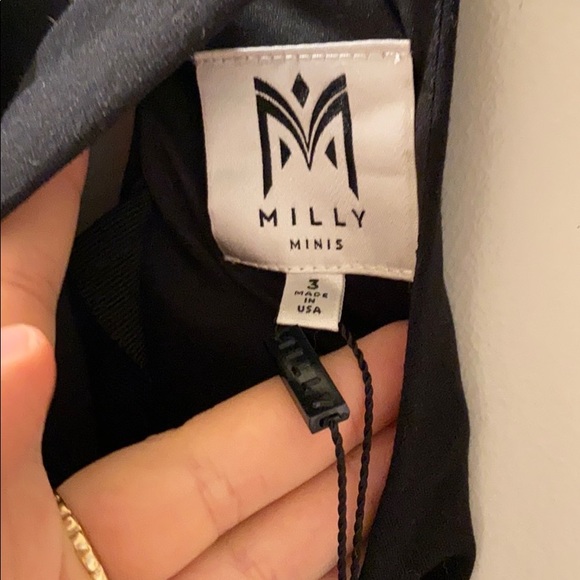 Milly kids size 3 black feather dress brand new - Picture 4 of 5